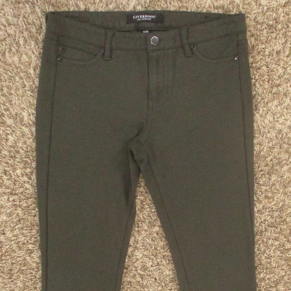 Liverpool Pants Women's 6 Peat Green‎ Madonna Skinny Legging Stretch Trousers - Picture 3 of 9